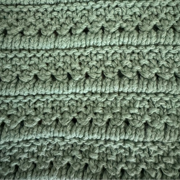 Madewell Sage Green Crochet Tank Top, S - Picture 6 of 12